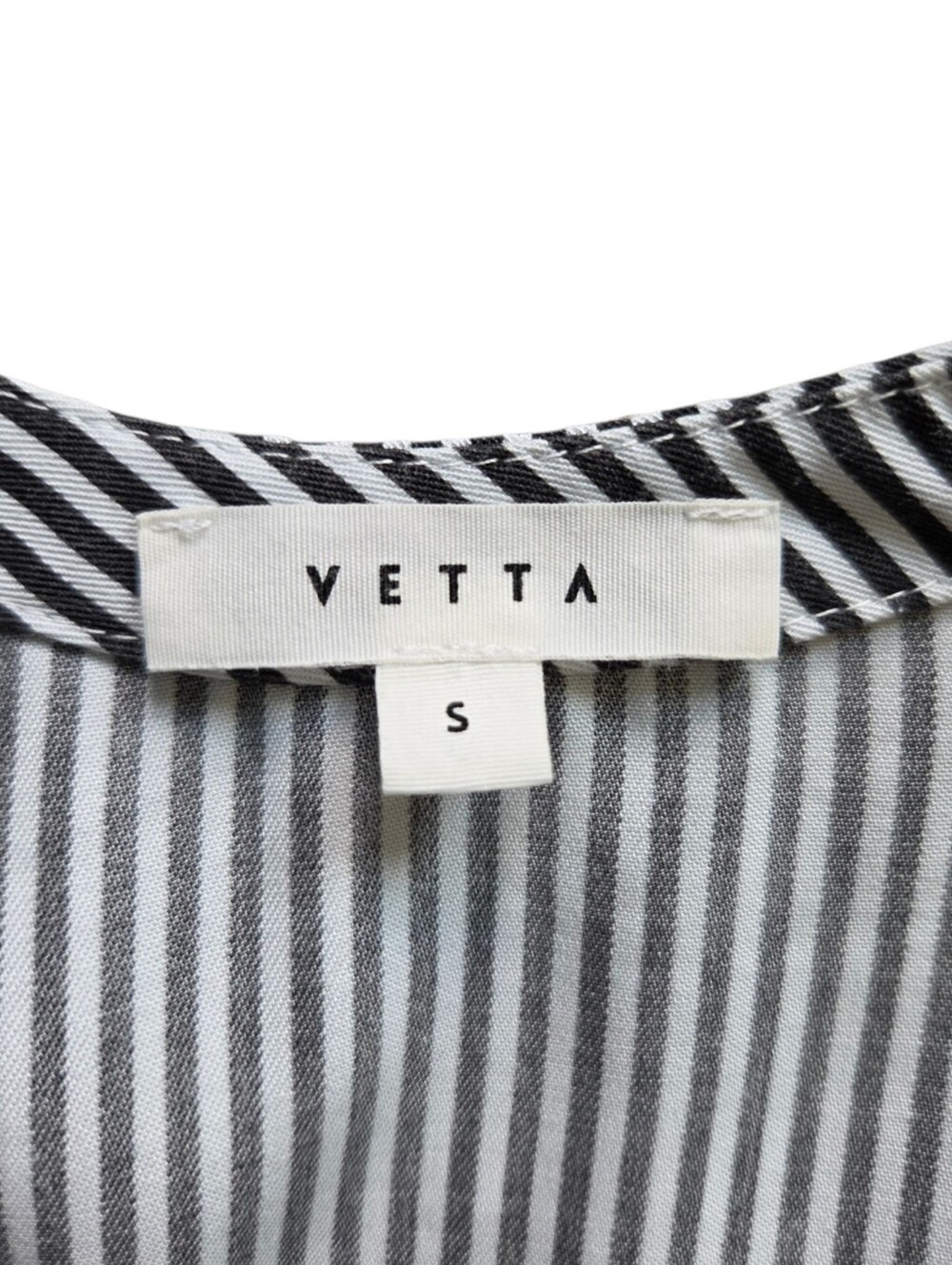 Vetta Capsule The Boyfriend Shirt Tencel Stripes Womens Small Minimalist - Picture 9 of 11